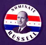 1952 DEMOCRATIC HOPEFUL RICHARD RUSSELL OF GEORGIA BUTTON.