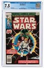 STAR WARS #1 JULY 1977 CGC 7.5 VF- (NEWSSTAND EDITION).