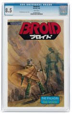 BROID #1 MAY 1990 CGC 8.5 VF+.