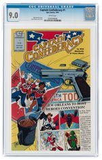 CAPTAIN CONFEDERACY #1 1991 CGC 9.0 VF/NM.