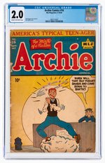 ARCHIE COMICS #16 SEPTEMBER-OCTOBER 1945 CGC 2.0 GOOD.