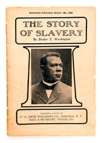 "THE STORY OF SLAVERY BY BOOKER T. WASHINGTON."