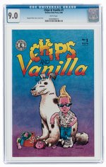 CHIPS AND VANILLA #1 JUNE 1988 CGC 9.0 VF/NM.