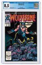 WOLVERINE #1 NOVEMBER 1988 CGC 8.5 VF+ (FIRST WOLVERINE AS PATCH).