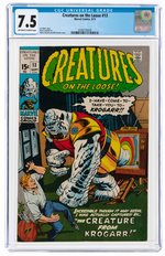 CREATURES ON THE LOOSE #13 SEPTEMBER 1971 CGC 7.5 VF-.