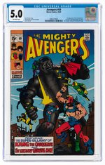 AVENGERS #69 OCTOBER 1969 CGC 5.0 VG/FINE (FIRST GRANDMASTER & FIRST SQUADRON SINISTER IN CAMEO).