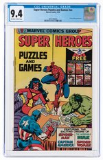 SUPER HEROES PUZZLE AND GAMES #NN 1979 CGC 9.4 NM.