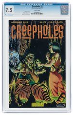 CREEPHOLES #1 SEPTEMBER 1991 CGC 7.5 VF-.