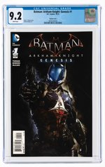 BATMAN: ARKHAM NIGHT: GENESIS #1 OCTOBER 2015 CGC 9.2 NM- (VARIANT COVER).