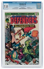 DEFENDERS #25 JULY 1975 CGC 7.0 FINE/VF.