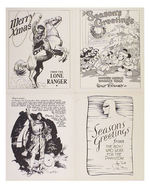 1939 KING FEATURES SYNDICATE XMAS CARDS/SPECIALTY ART PORTFOLIO.