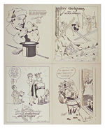 1939 KING FEATURES SYNDICATE XMAS CARDS/SPECIALTY ART PORTFOLIO.