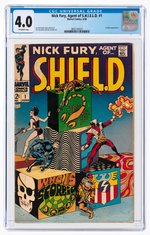 NICK FURY, AGENT OF S.H.I.E.L.D. #1 JUNE 1968 CGC 4.0 VG.