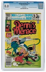 DENNIS THE MENACE #1 NOVEMBER 1981 CGC 8.0 VF.