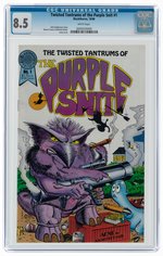 TWISTED TANTRUMS OF THE PURPLE SNIT #1 OCTOBER 1986 CGC 8.5 VF+.