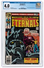 ETERNALS #1 JULY 1976 CGC 4.0 VG (FIRST ETERNALS) & ETERNALS #2-19 LOT.