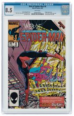 WEB OF SPIDER-MAN #6 SEPTEMBER 1985 CGC 8.5 VF+.