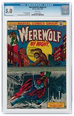 WEREWOLF BY NIGHT #9 SEPTEMEBER 1973 CGC 5.0 VG/FINE.