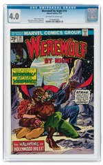 WEREWOLF BY NIGHT #19 JULY 1974 CGC 4.0 VG.