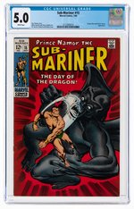 SUB-MARINER #15 JULY 1969 CGC 5.0 VG/FINE.