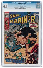 SUB-MARINER #28 AUGUST 1970 4.0 VG.