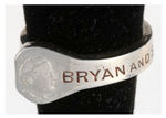 "BRYAN AND SILVER" HORSESHOE NAIL RING WITH PORTRAIT.
