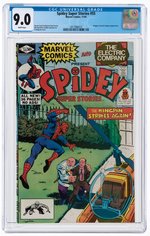 SPIDEY SUPER STORIES #55 NOVEMBER 1981 CGC 9.0 VF/NM.