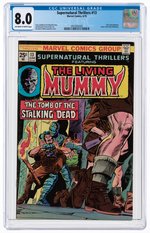 SUPERNATURAL THRILLERS #13 JUNE 1975 CGC 8.0 VF (LIVING MUMMY).