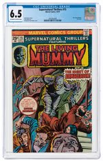 SUPERNATURAL THRILLERS #15 OCTOBER 1975 CGC 6.5 FINE+ (LIVING MUMMY).