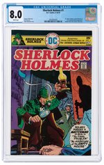 SHERLOCK HOLMES #1 SEPTEMBER-OCTOBER 1975 CGC 8.0 VF.