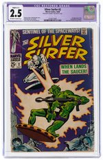 SILVER SURFER #2 OCTOBER 1968 CGC RESTORED 2.5 SLIGHT (C-1) GOOD+.