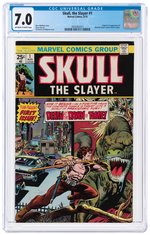 SKULL, THE SLAYER #1 AUGUST 1975 CGC 7.0 FINE/VF.