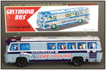 "GREYHOUND BUS SCENICRUISER" BOXED FRICTION TRIO.