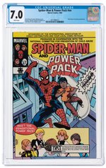 SPIDER-MAN AND POWER PACK #NN 1984 CGC 7.0 FINE/VF.