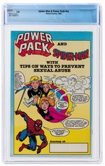 SPIDER-MAN AND POWER PACK #NN 1984 CGC 7.0 FINE/VF.