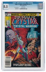 SAGA OF CRYSTAR, CRYSTAL WARRIOR #1 MAY 1983 CGC 8.5 VF+.