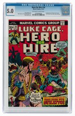 HERO FOR HIRE #16 DECEMBER 1973 CGC 5.0 VG/FINE (FIRST STILETTO).