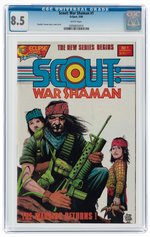 SCOUT: WAR SHAMAN #1 MARCH 1988 CGC 8.5 VF+.