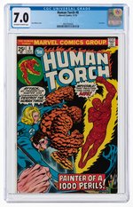 HUMAN TORCH #8 NOVEMBER 1975 CGC 7.0 FINE/VF.