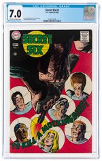 SECRET SIX #3 AUGUST-SEPTEMBER 1968 CGC 7.0 FINE/VF.