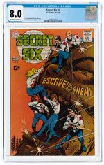 SECRET SIX #4 OCTOBER-NOVEMBER 1968 CGC 8.0 VF.