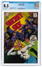 SECRET SIX #5 DECEMBER 1968 - JANAURY 1969 CGC 8.5 VF+.