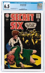 SECRET SIX #6 FEBRUARY-MARCH 1969 CGC 6.5 FINE+.