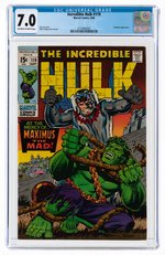 INCREDIBLE HULK #119 SEPTEMBER 1969 CGC 7.0 FINE/VF.