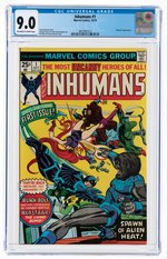 INHUMANS #1 OCTOBER 1975 CGC 9.0 VF/NM.