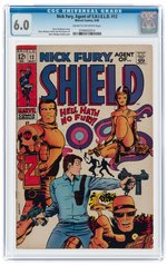 NICK FURY, AGENT OF S.H.I.E.L.D. #12 MAY 1969 CGC 6.0 FINE.