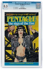 PENTACLE: THE SIGN OF THE FIVE #1 FEBRUARY 1991 CGC 8.5 VF+.