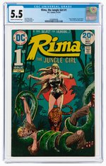 RIMA, THE JUNGLE GIRL #1 APRIL 1974 CGC 5.5 FINE-.