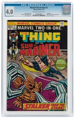 MARVEL TWO-IN-ONE #2 MARCH 1974 CGC 4.0 VG.