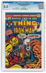 MARVEL TWO-IN-ONE #12 NOVEMBER 1975 CGC 8.0 VF.